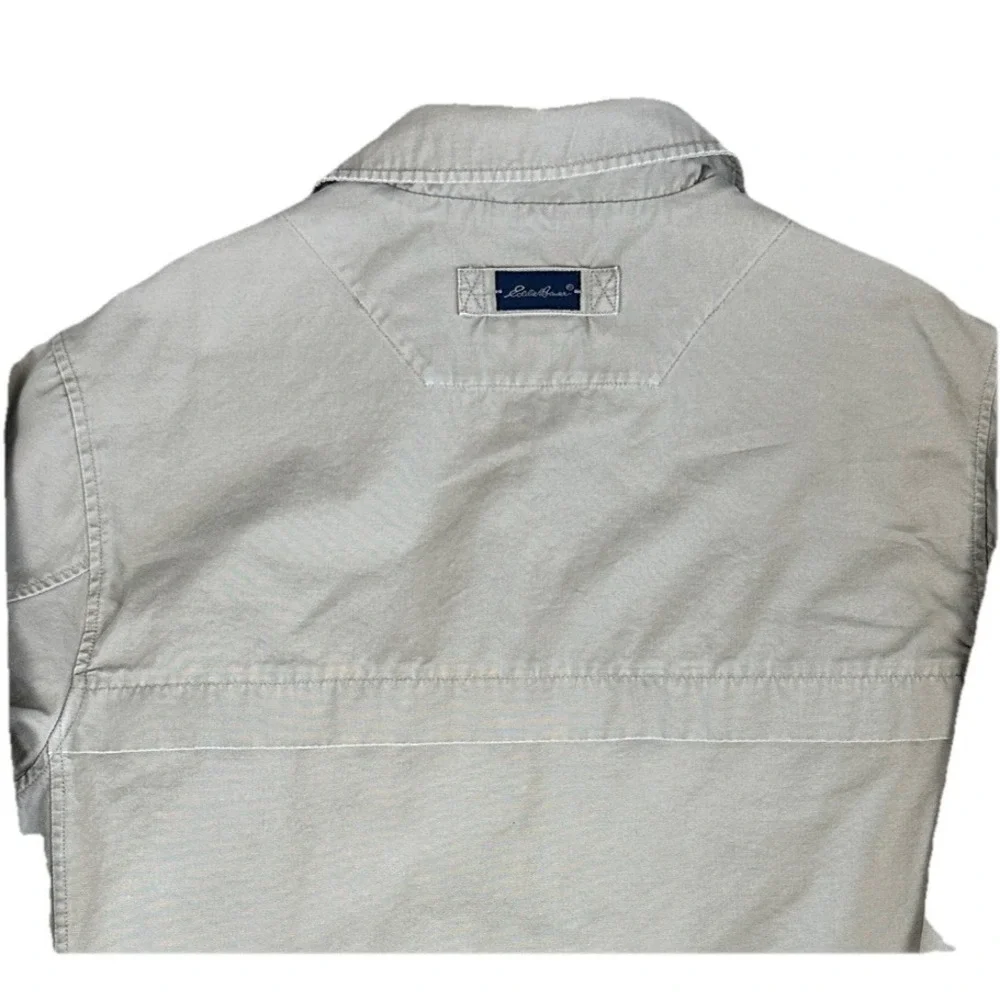 Eddie‎ Bauer Men's Large Tall LT Outdoor Outfitter Canvas Field Jacket Beige